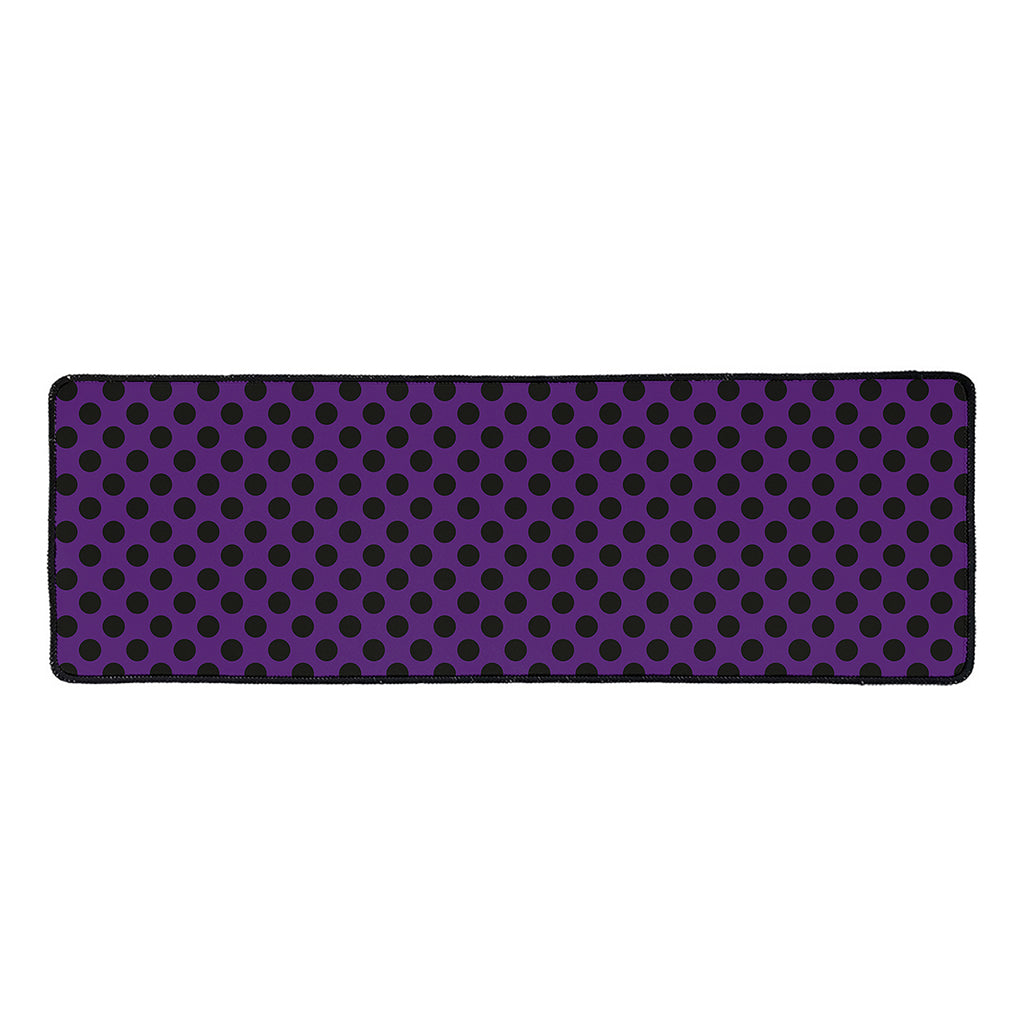 Purple Halloween Pattern Print Long Kitchen Mat