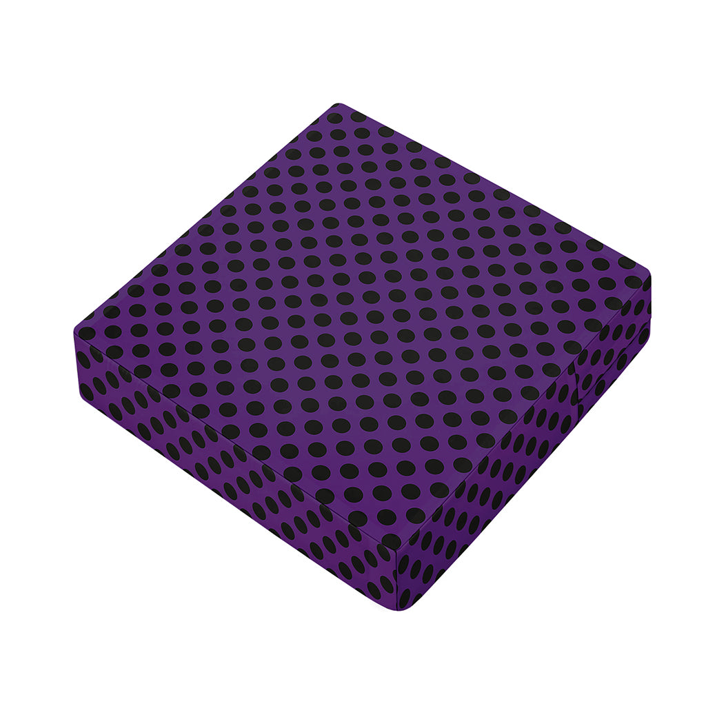 Purple Halloween Pattern Print Outdoor Seat Cushion Cover