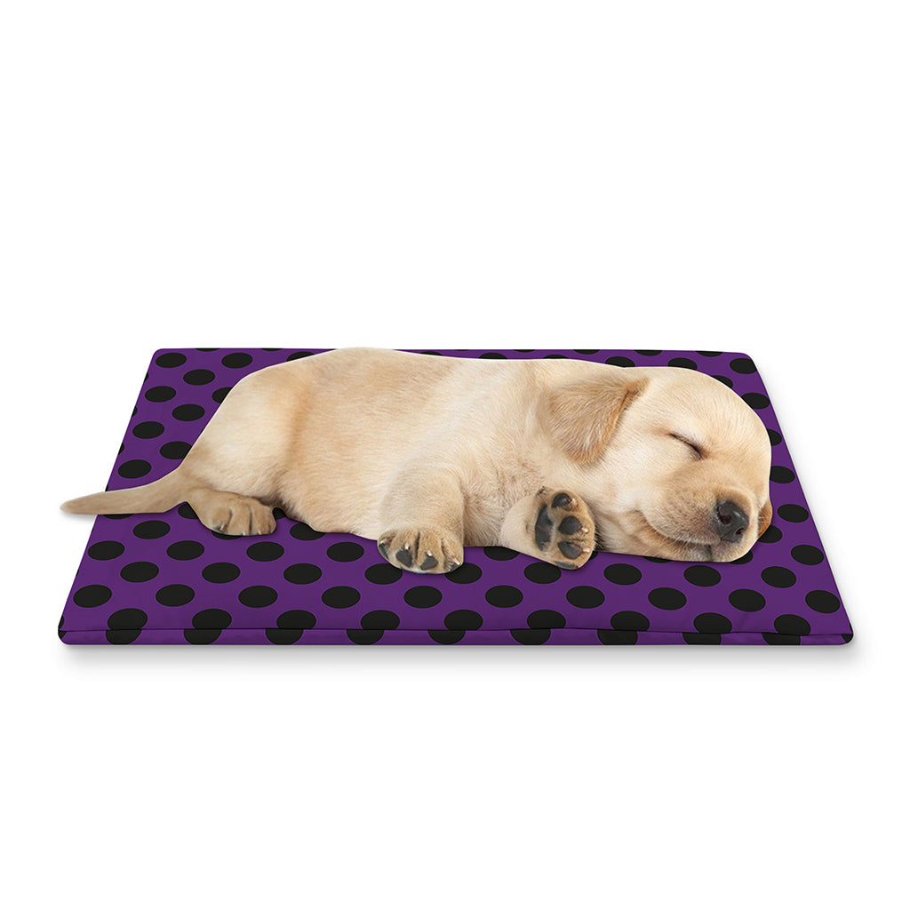 Purple Halloween Pattern Print Pet Cooling Mat Cover