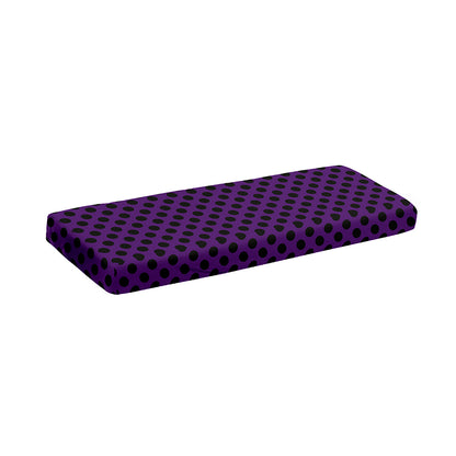Purple Halloween Pattern Print Piano Keyboard Cover