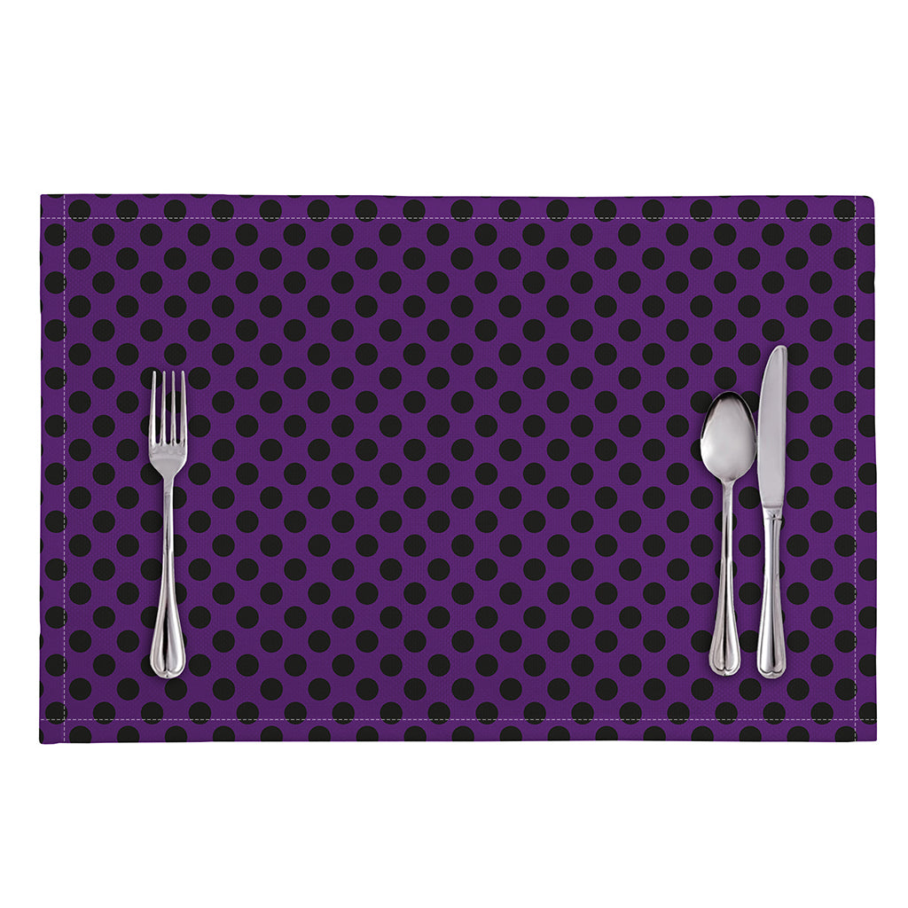 Purple Halloween Pattern Print Placemat