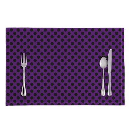Purple Halloween Pattern Print Placemat