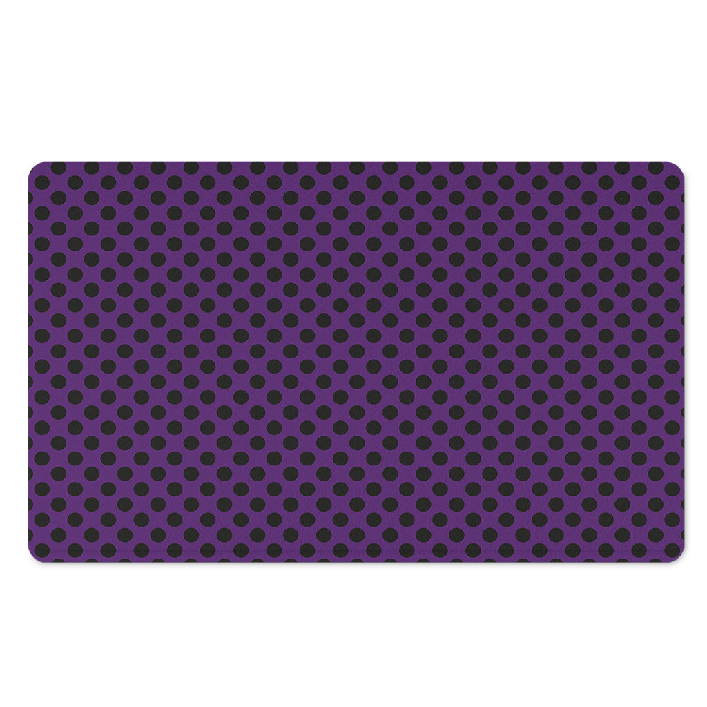 Purple Halloween Pattern Print Polyester Doormat