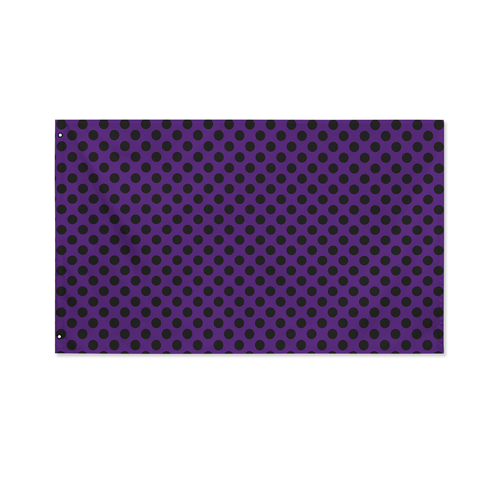 Purple Halloween Pattern Print Polyester Flag