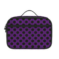 Purple Halloween Pattern Print Portable Lunch Bag