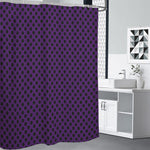 Purple Halloween Pattern Print Premium Shower Curtain