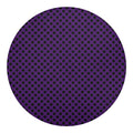 Purple Halloween Pattern Print Round Blanket