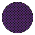 Purple Halloween Pattern Print Round Floor Mat