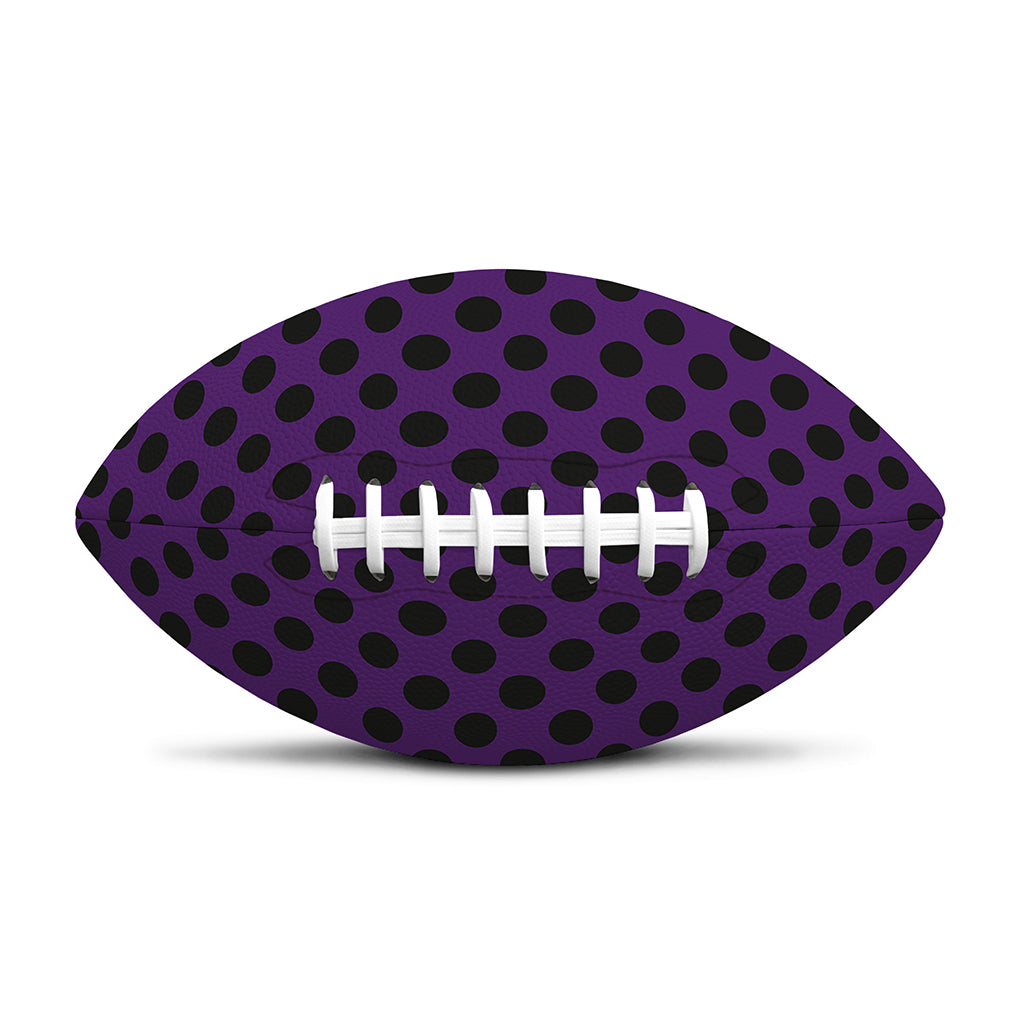 Purple Halloween Pattern Print Rugby Ball