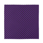 Purple Halloween Pattern Print Silk Bandana