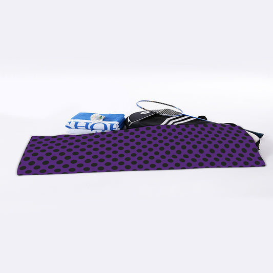 Purple Halloween Pattern Print Sports Towel