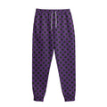 Purple Halloween Pattern Print Sweatpants