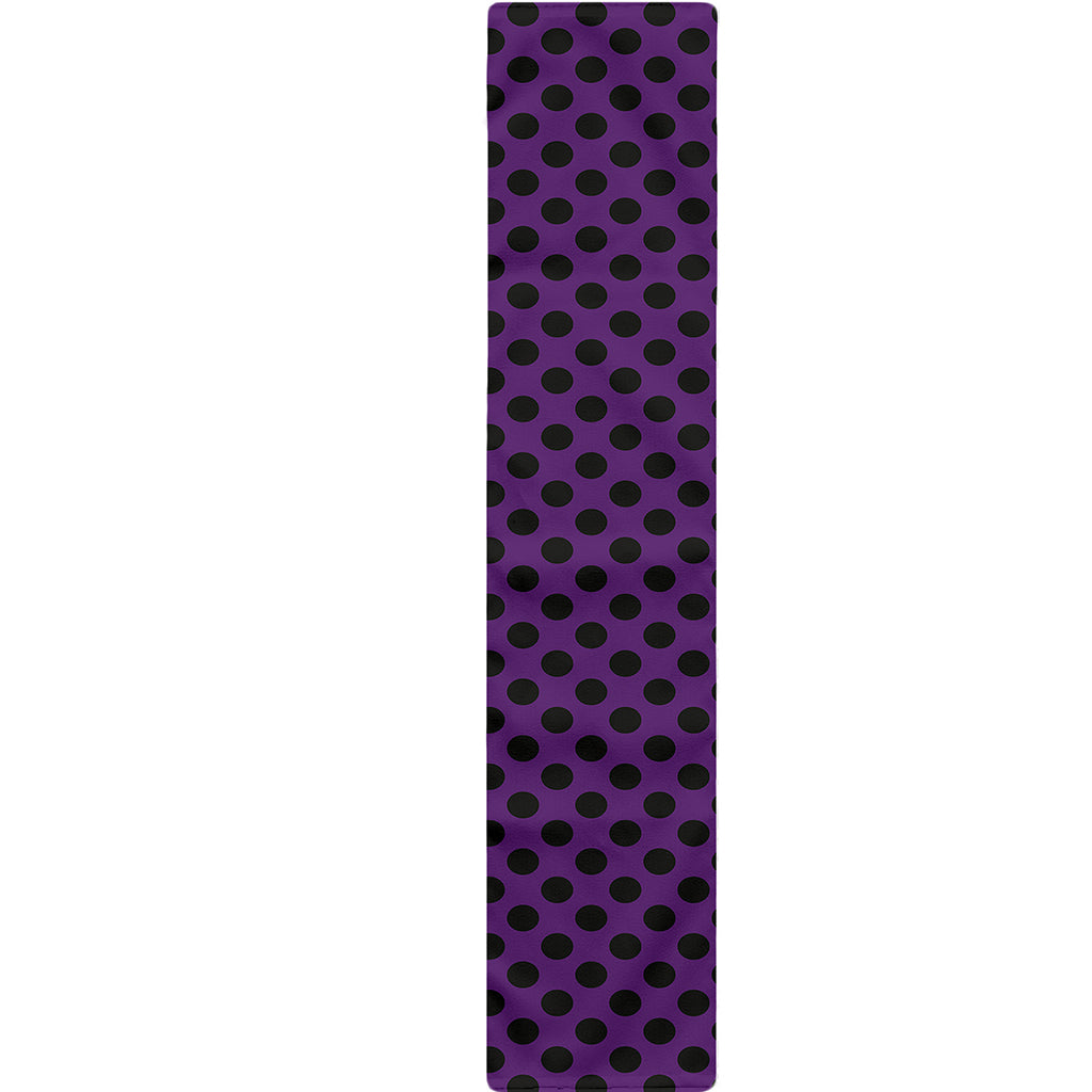 Purple Halloween Pattern Print Table Runner