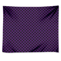 Purple Halloween Pattern Print Tapestry