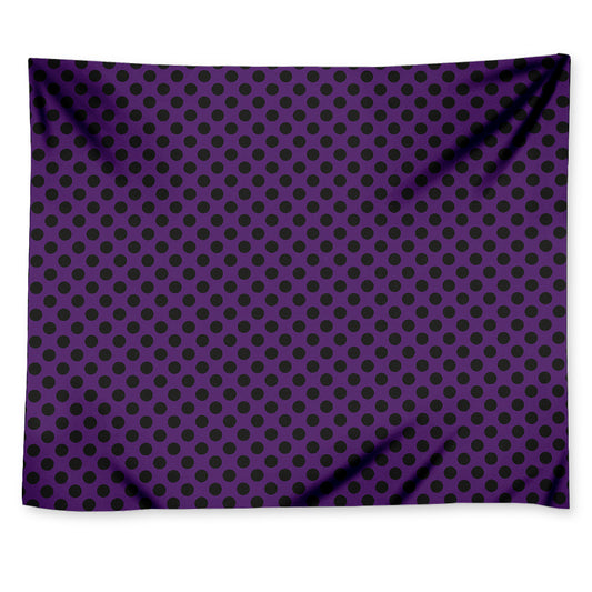 Purple Halloween Pattern Print Tapestry