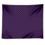 Purple Halloween Pattern Print Tapestry