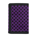 Purple Halloween Pattern Print Trifold Wallet