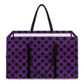 Purple Halloween Pattern Print Utility Tote Bag