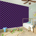 Purple Halloween Pattern Print Wall Sticker