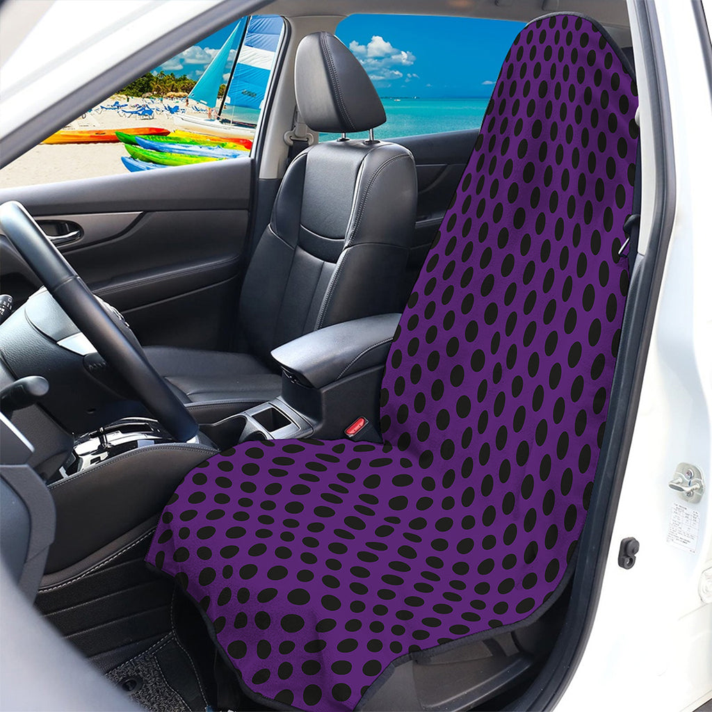 Purple Halloween Pattern Print Waterproof Car Seat Cover