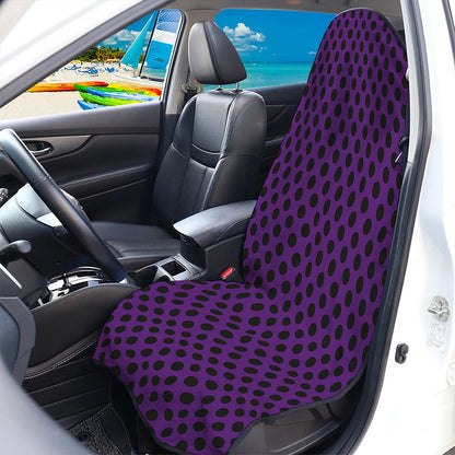 Purple Halloween Pattern Print Waterproof Car Seat Cover