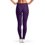 Purple Halloween Pattern Print Women's Leggings