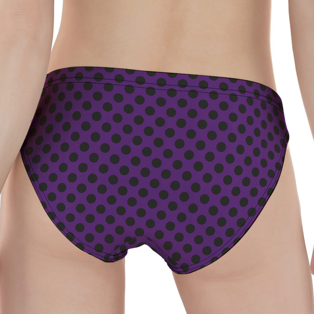 Purple Halloween Pattern Print Women's Panties