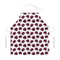 Purple Halloween Pumpkin Pattern Print Adjustable Apron