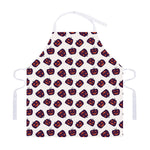 Purple Halloween Pumpkin Pattern Print Adjustable Apron