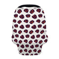 Purple Halloween Pumpkin Pattern Print Baby Seat Cover