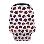 Purple Halloween Pumpkin Pattern Print Baby Seat Cover