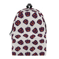 Purple Halloween Pumpkin Pattern Print School Backpack