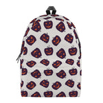 Purple Halloween Pumpkin Pattern Print Backpack
