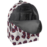 Purple Halloween Pumpkin Pattern Print Backpack