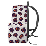 Purple Halloween Pumpkin Pattern Print Backpack