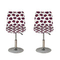 Purple Halloween Pumpkin Pattern Print Bar Stool Covers