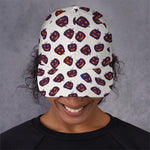 Purple Halloween Pumpkin Pattern Print Baseball Cap