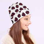 Purple Halloween Pumpkin Pattern Print Beanie