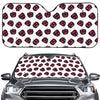 Purple Halloween Pumpkin Pattern Print Car Windshield Sun Shade