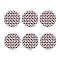 Purple Halloween Pumpkin Pattern Print Coaster Set