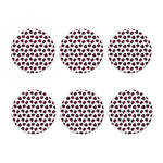 Purple Halloween Pumpkin Pattern Print Coaster Set