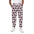 Purple Halloween Pumpkin Pattern Print Cotton Sweatpants