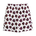 Purple Halloween Pumpkin Pattern Print Cotton Shorts