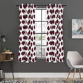 Purple Halloween Pumpkin Pattern Print Grommet Curtain Panels
