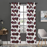 Purple Halloween Pumpkin Pattern Print Curtain