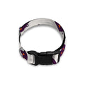 Purple Halloween Pumpkin Pattern Print Dog Collar