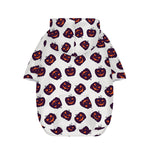 Purple Halloween Pumpkin Pattern Print Dog Zip Up Hoodie