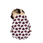 Purple Halloween Pumpkin Pattern Print Dog Zip Up Jacket