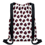Purple Halloween Pumpkin Pattern Print Drawstring Backpack