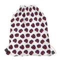 Purple Halloween Pumpkin Pattern Print Drawstring Bag